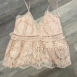 A Peach babydoll top L